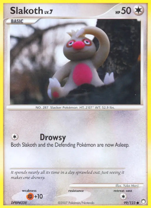 Slakoth (99/123) [Diamond & Pearl: Mysterious Treasures] - Pokemon Single