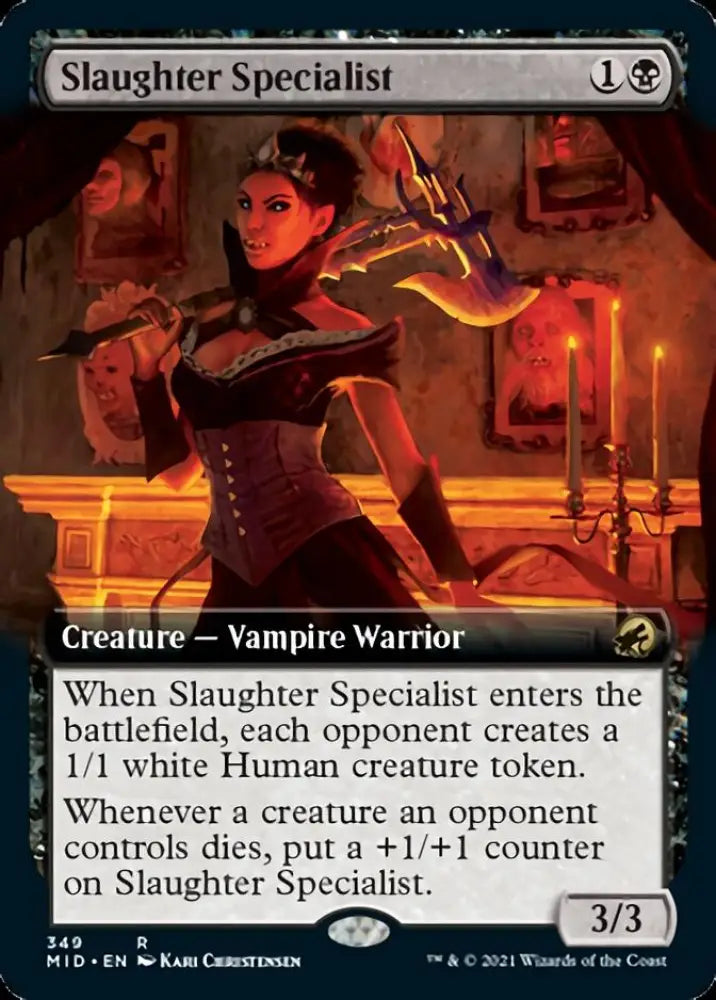 Slaughter Specialist (Extended Art) [Innistrad: Midnight Hunt] - MTG Single