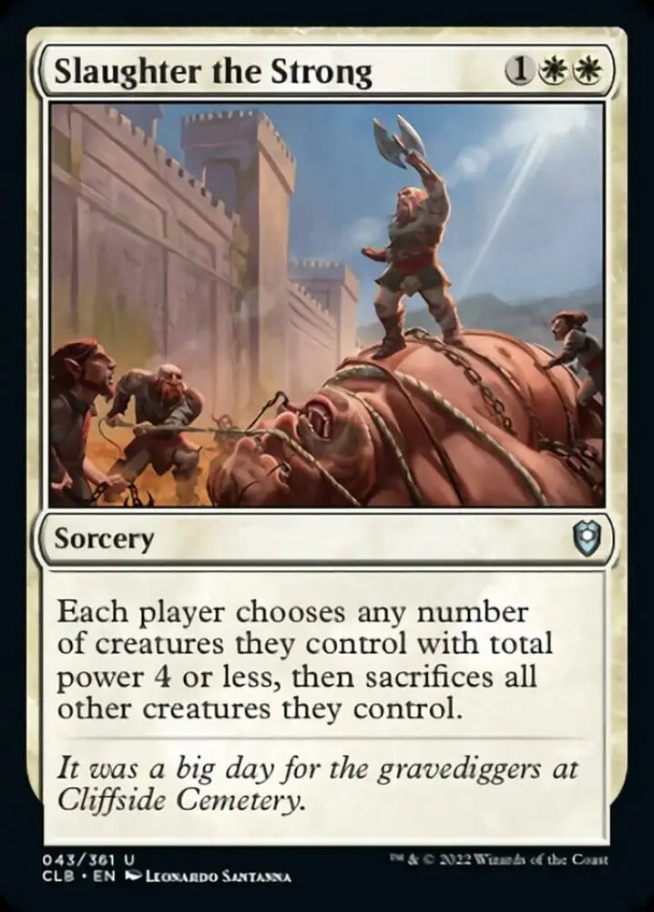 Slaughter the Strong [Commander Legends: Battle for Baldur’s Gate] - MTG Single