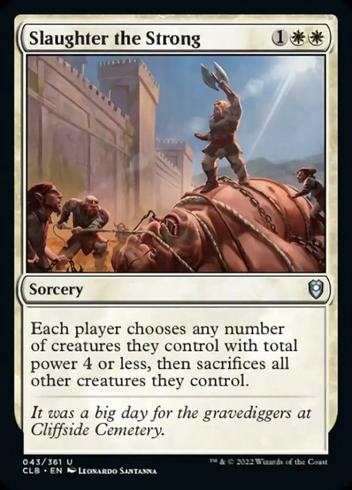 Slaughter the Strong [Commander Legends: Battle for Baldur’s Gate] - MTG Single