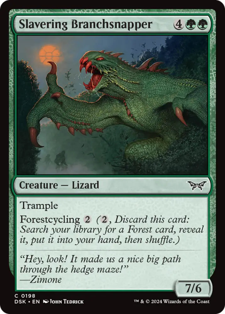 Slavering Branchsnapper [Duskmourn: House of Horror] - MTG Single