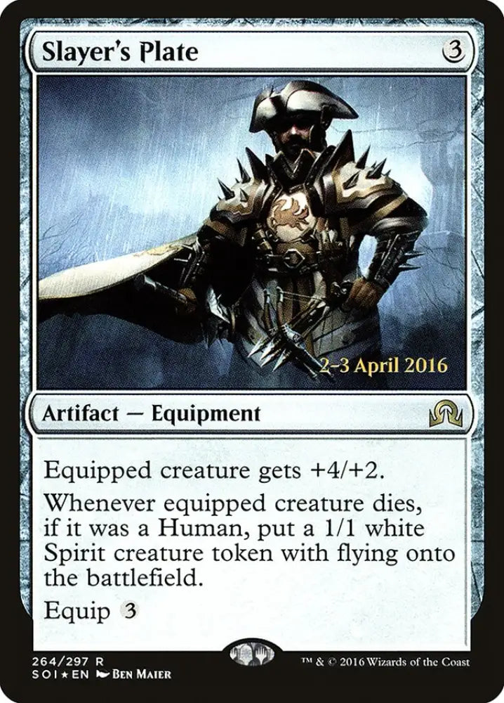 Slayer’s Plate [Shadows over Innistrad Prerelease Promos] - MTG Single