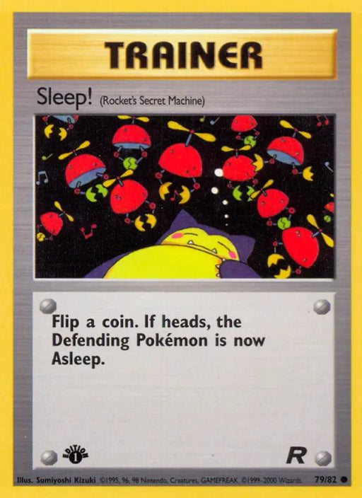 Sleep! (79/82) [Team Rocket 1st Edition] - Pokemon Single