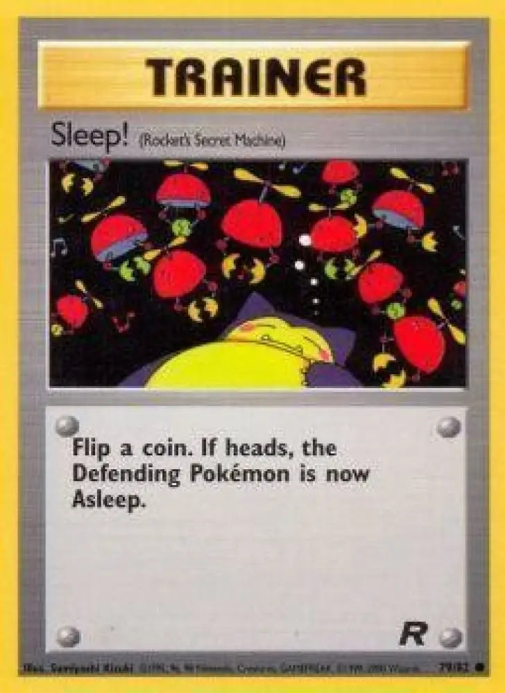 Sleep! (79/82) [Team Rocket Unlimited] - Pokemon Single