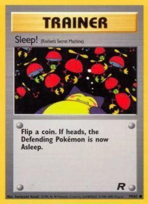 Sleep! (79/82) [Team Rocket Unlimited] - Pokemon Single
