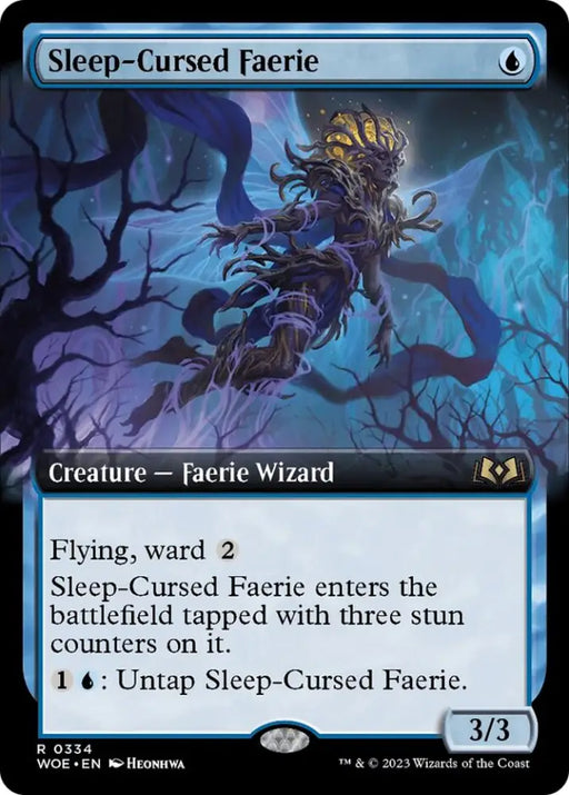 Sleep-Cursed Faerie (Extended Art) [Wilds of Eldraine] - MTG Single