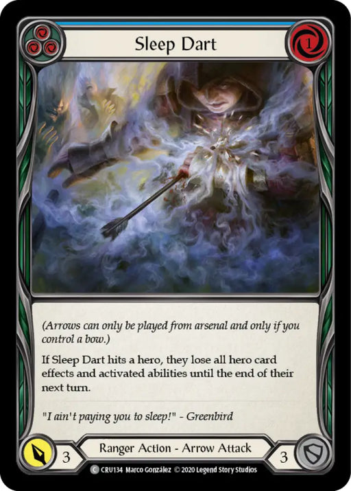 Sleep Dart (Blue) [Crucible of War 1st Edition] 1st Edition Rainbow Foil - Flesh And Blood Single