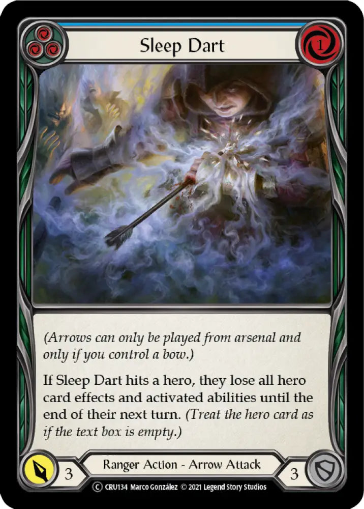 Sleep Dart (Blue) [Crucible of War Unlimited] Unlimited Rainbow Foil - Flesh And Blood Single