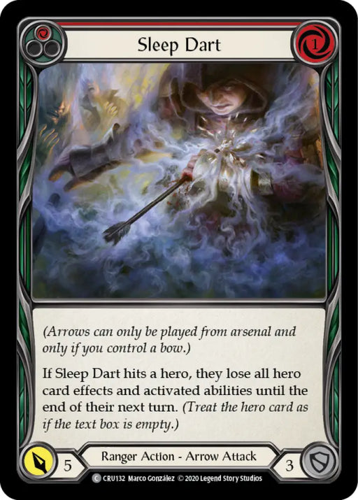 Sleep Dart (Red) [Crucible of War 1st Edition] 1st Edition Normal - Flesh And Blood Single