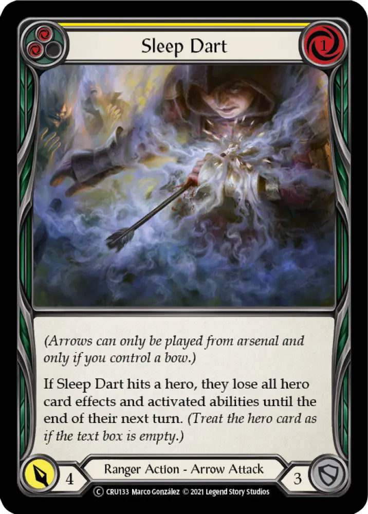 Sleep Dart (Yellow) [Crucible of War Unlimited] Unlimited Rainbow Foil - Flesh And Blood Single
