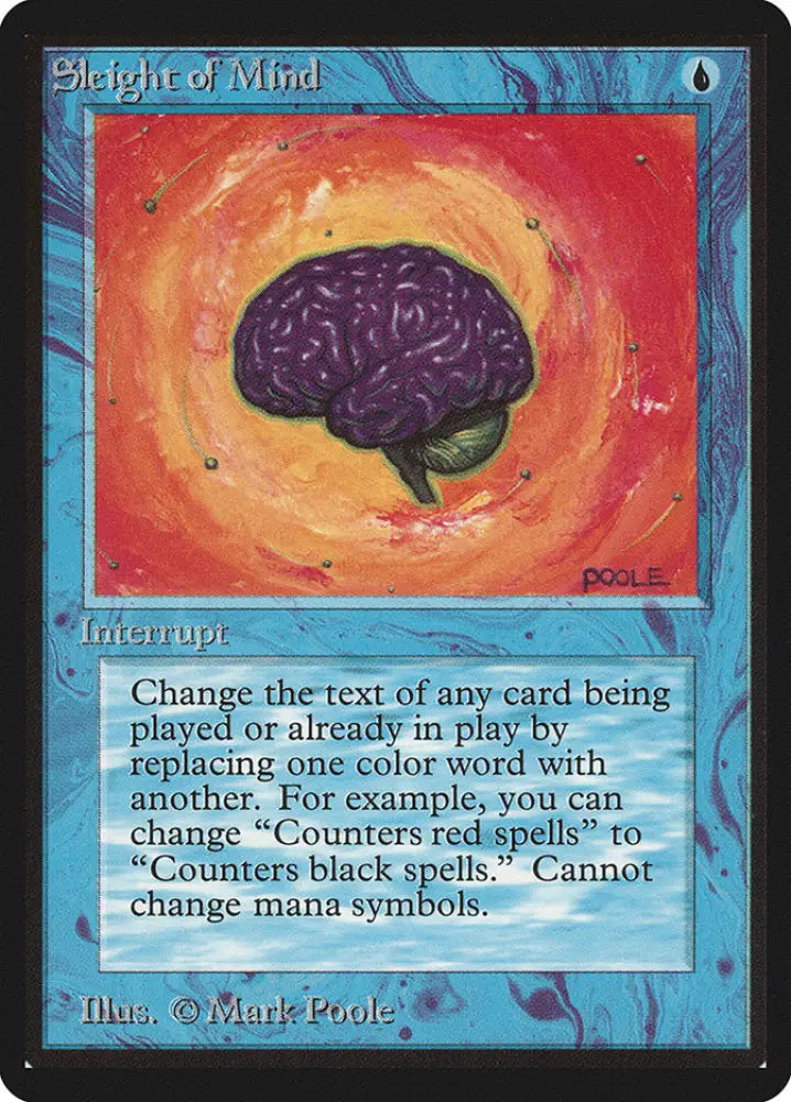 Sleight of Mind [Beta Edition] - MTG Single
