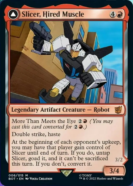 Slicer Hired Muscle // Slicer High-Speed Antagonist [Transformers] - MTG Single