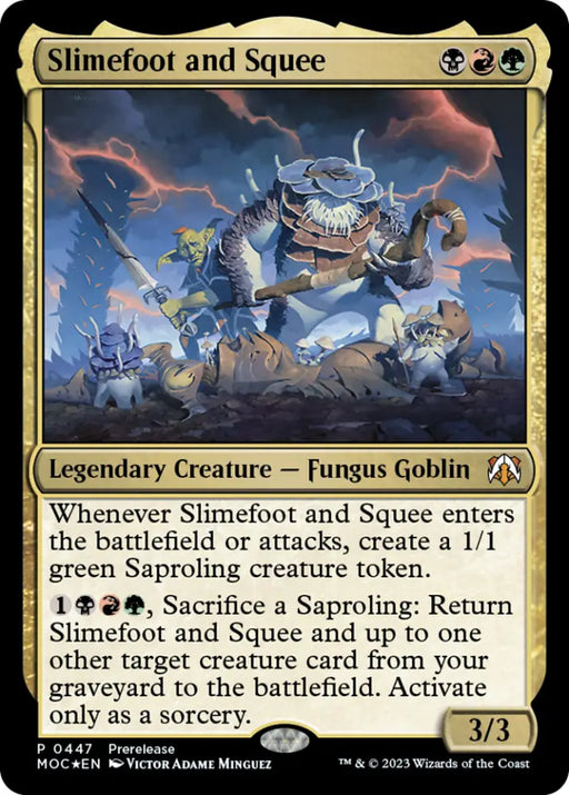 Slimefoot and Squee [March of the Machine Commander Prerelease Promos] - MTG Single