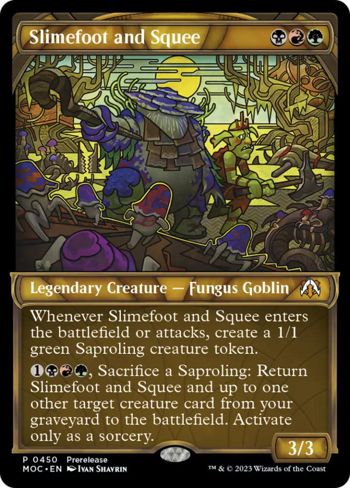 Slimefoot and Squee (Showcase Planar Booster Fun) [March of the Machine Commander Prerelease Promos] - MTG Single