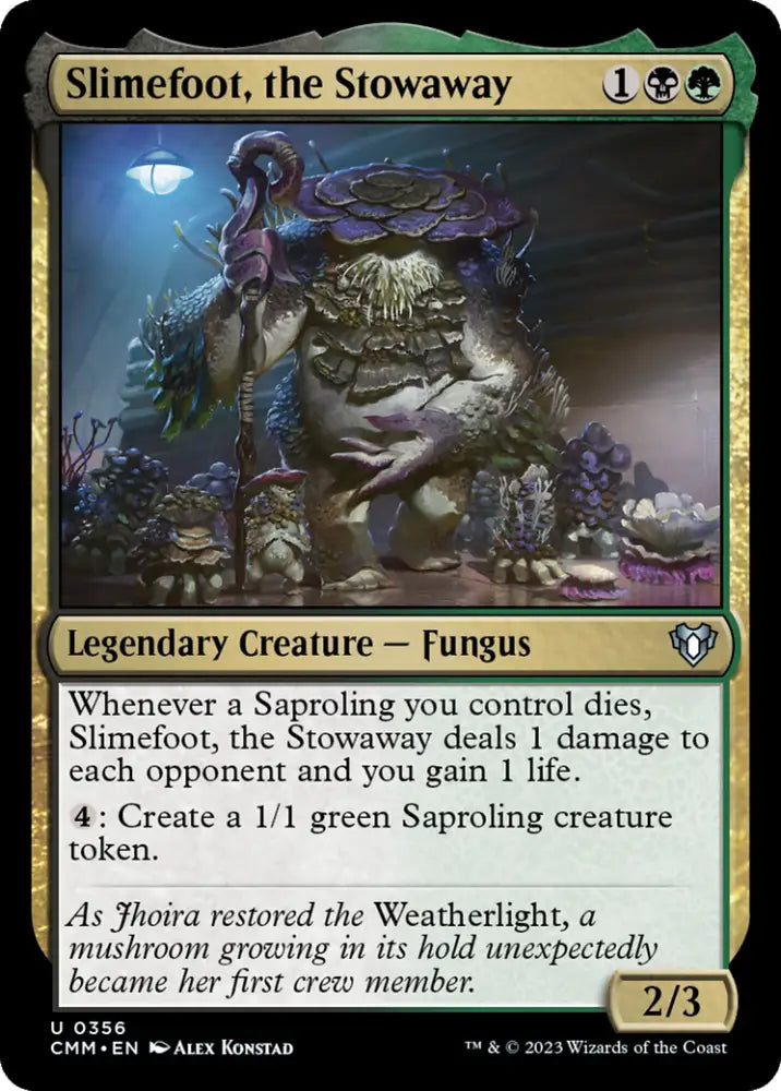 Slimefoot the Stowaway [Commander Masters] - MTG Single