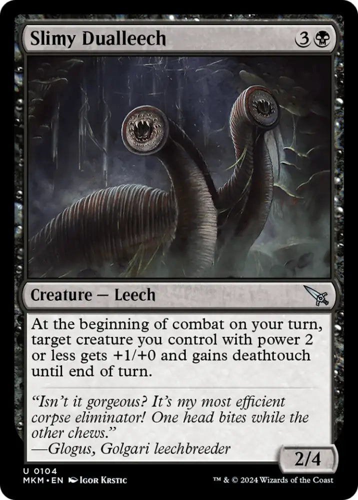 Slimy Dualleech [Murders at Karlov Manor] - MTG Single