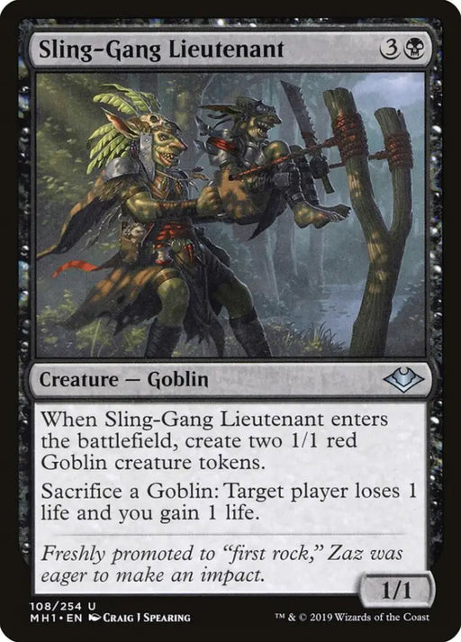 Sling-Gang Lieutenant [Modern Horizons] - MTG Single