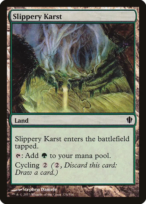 Slippery Karst [Commander 2013] - MTG Single