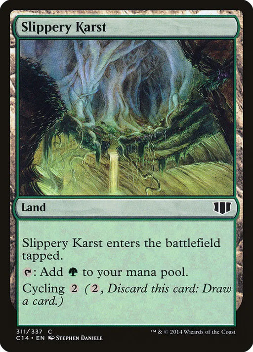 Slippery Karst [Commander 2014] - MTG Single