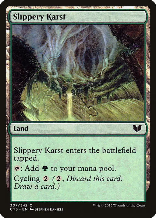 Slippery Karst [Commander 2015] - MTG Single