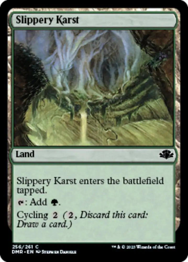 Slippery Karst [Dominaria Remastered] - MTG Single