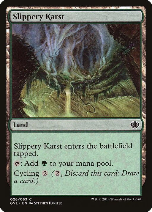 Slippery Karst (Garruk vs. Liliana) [Duel Decks Anthology] - MTG Single