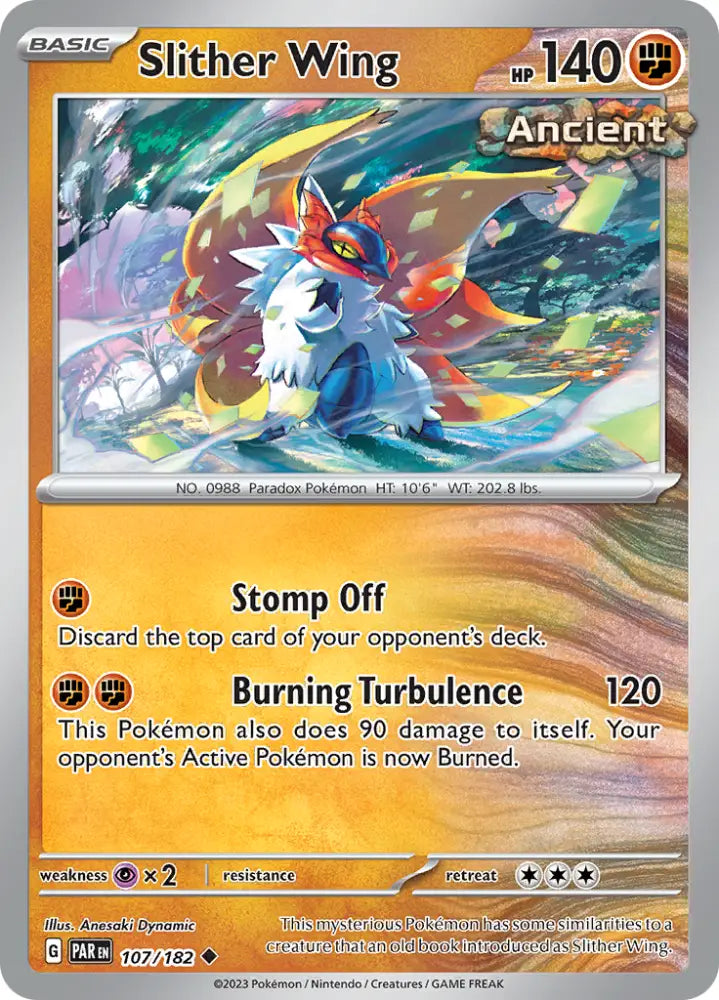 Slither Wing (107/182) [Scarlet & Violet: Paradox Rift] - Pokemon Single