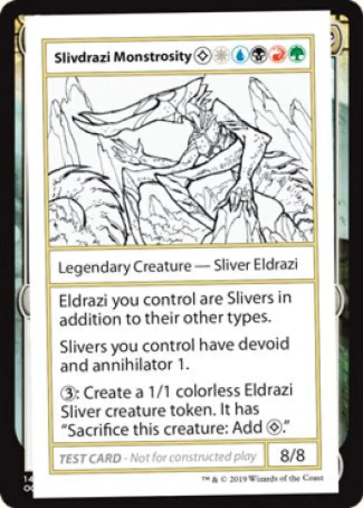 Slivdrazi Monstrosity (2021 Edition) [Mystery Booster Playtest Cards] - MTG Single