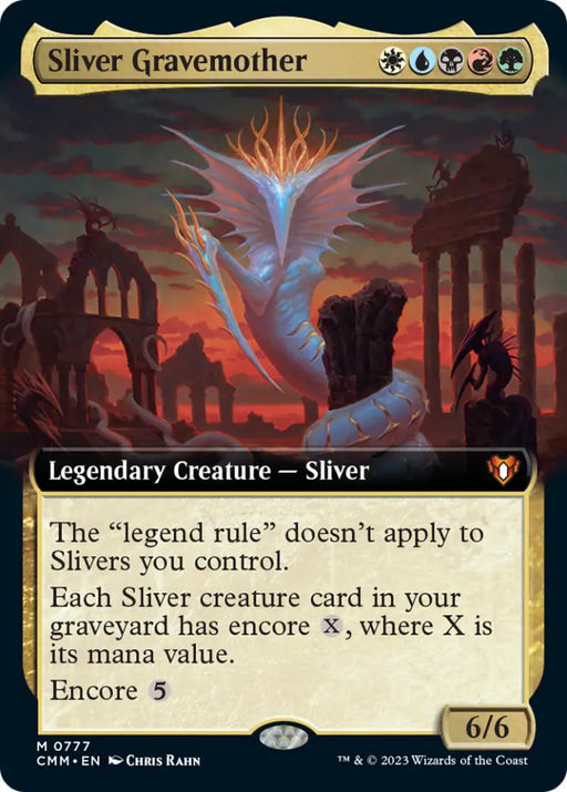 Sliver Gravemother (Extended Art) [Commander Masters] - MTG Single
