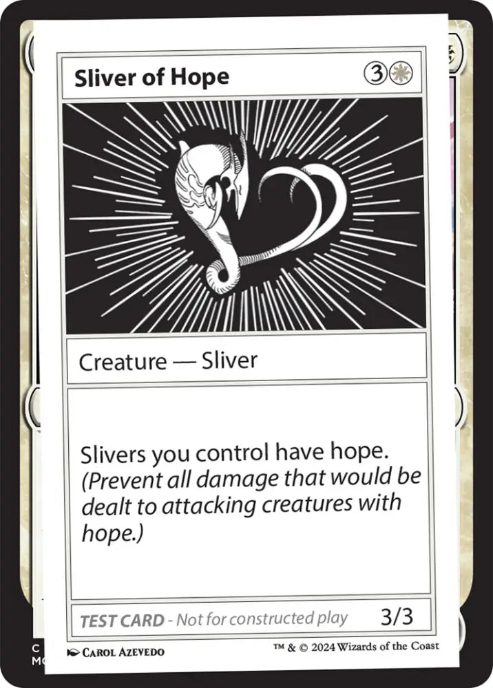 Sliver of Hope [Mystery Booster 2 Playtest Cards] - MTG Single