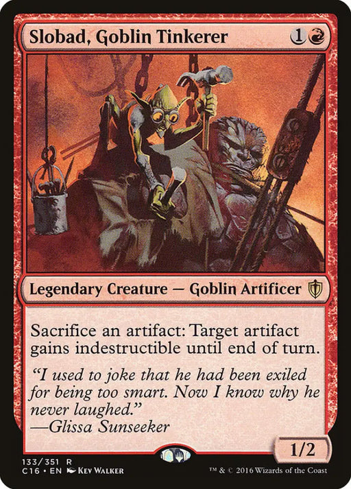 Slobad Goblin Tinkerer [Commander 2016] - MTG Single