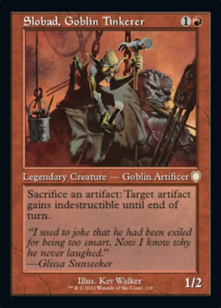 Slobad Goblin Tinkerer (Retro) [The Brothers’ War Commander] - MTG Single