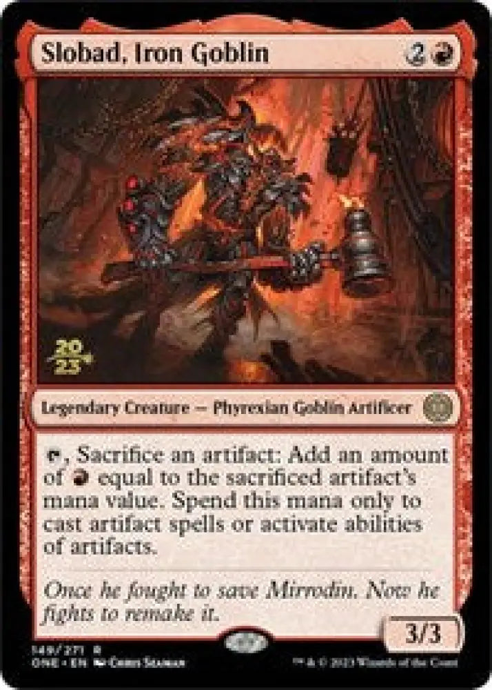 Slobad, Iron Goblin (149) [Prerelease Cards]