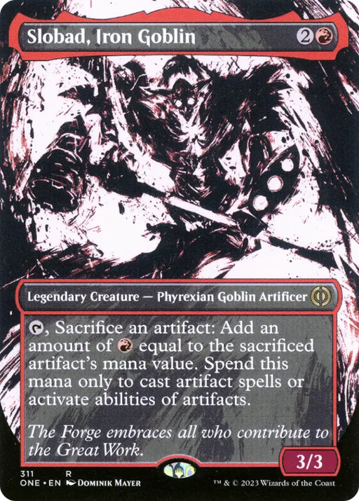 Slobad Iron Goblin (Borderless Ichor) [Phyrexia: All Will Be One] - MTG Single
