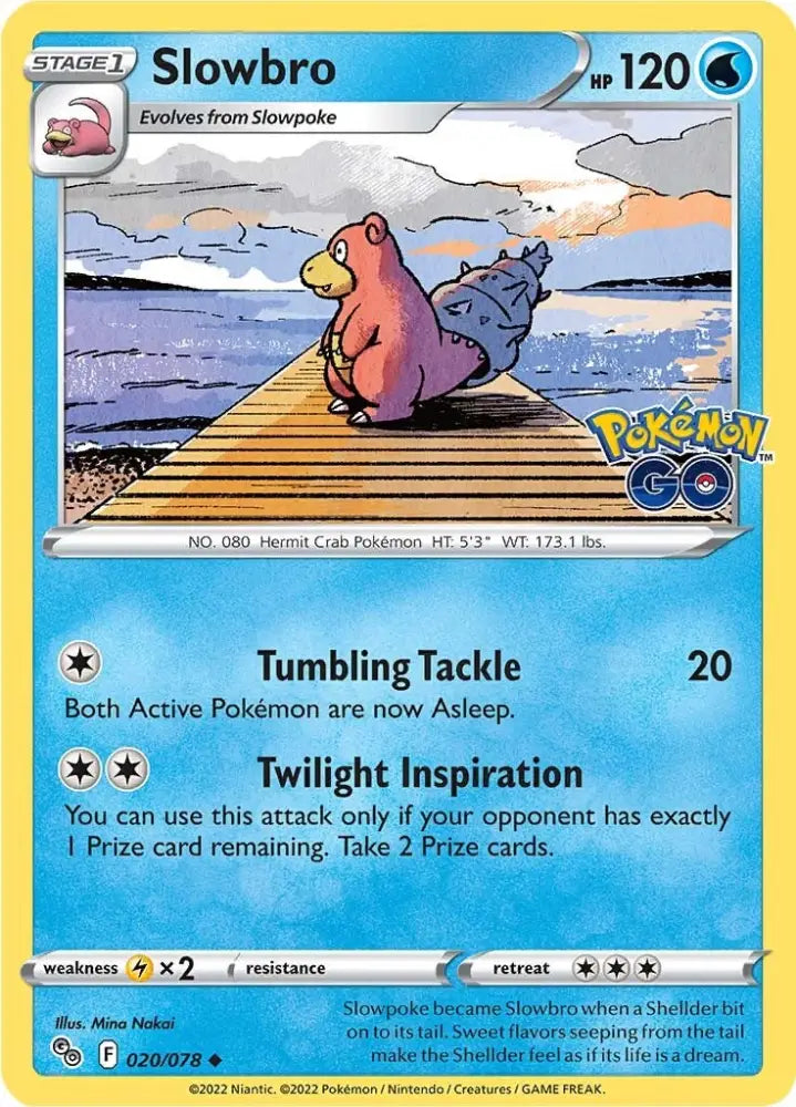 Slowbro (020/078) [Pokémon GO] - Pokemon Single