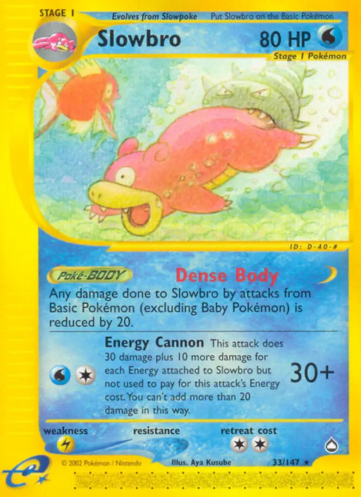 Slowbro (33/147) [Aquapolis] - Pokemon Single