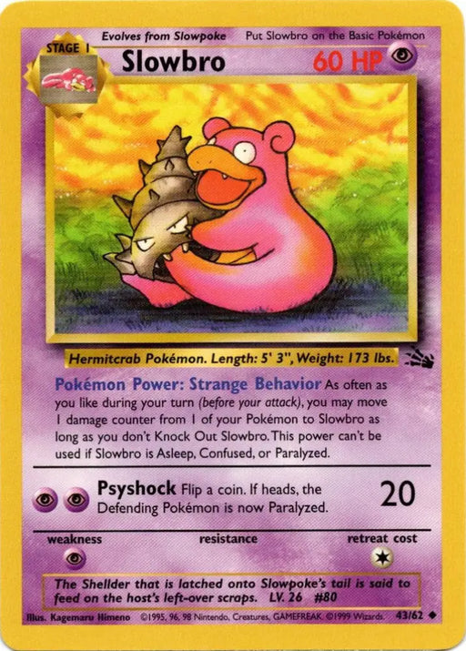 Slowbro (43/62) [Fossil Unlimited] - Pokemon Single