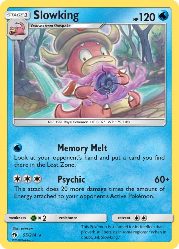 Slowking (55/214) [Sun & Moon: Lost Thunder] - Pokemon Single