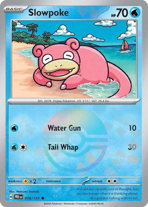 Slowpoke (018/131) (Poke Ball Pattern) [Scarlet & Violet: Prismatic Evolutions] - Pokemon Single