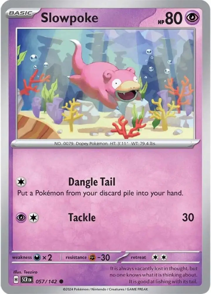 Slowpoke (057/142) [Scarlet & Violet: Stellar Crown] - Pokemon Single