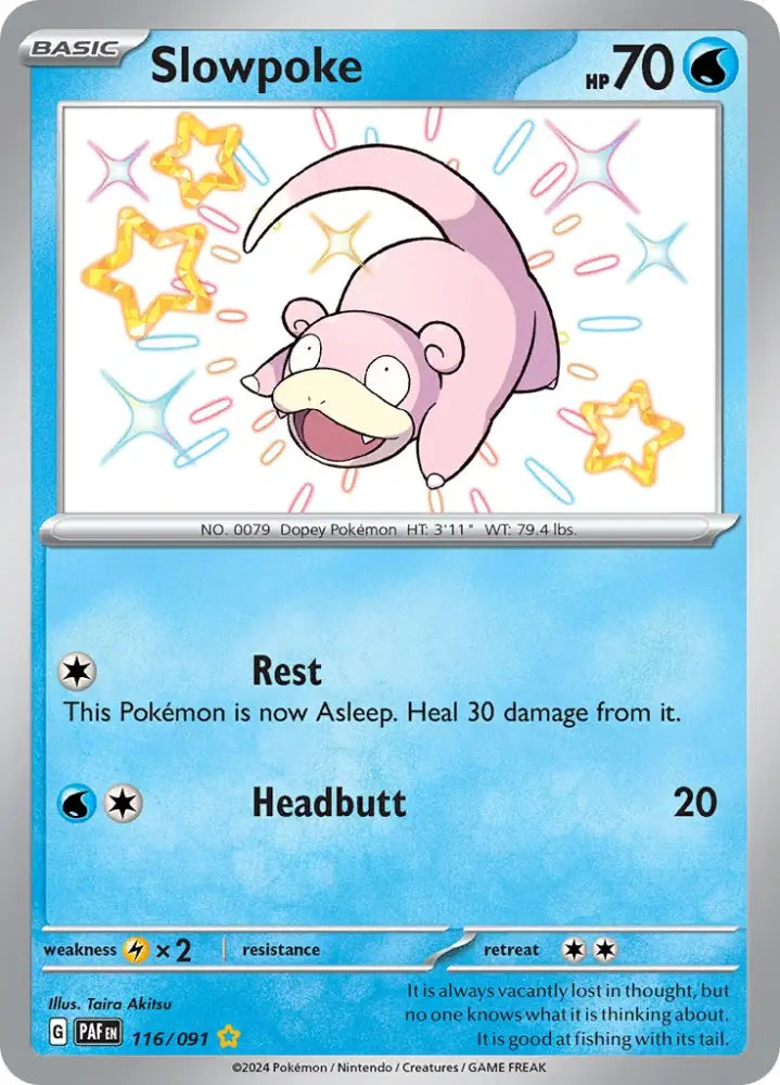 Slowpoke (116/091) [Scarlet & Violet: Paldean Fates] - Pokemon Single