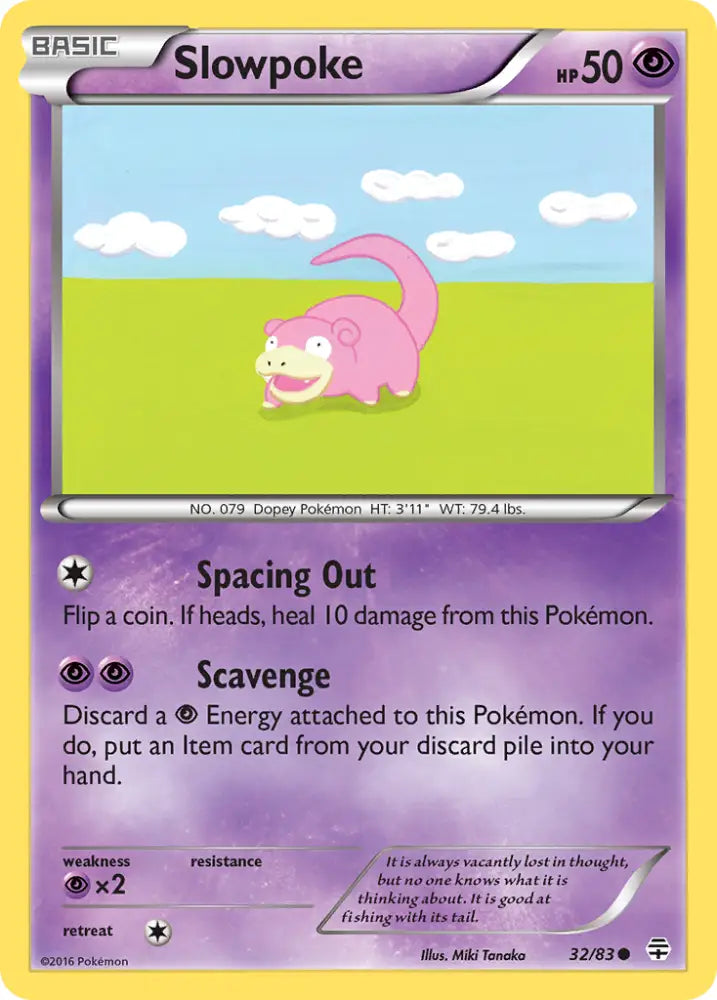 Slowpoke (32/83) [XY: Generations] - Pokemon Single