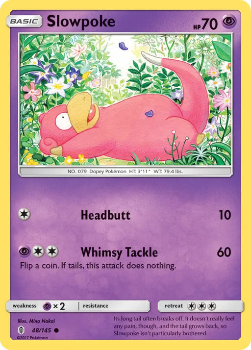 Slowpoke (48/145) [Sun & Moon: Guardians Rising] - Pokemon Single
