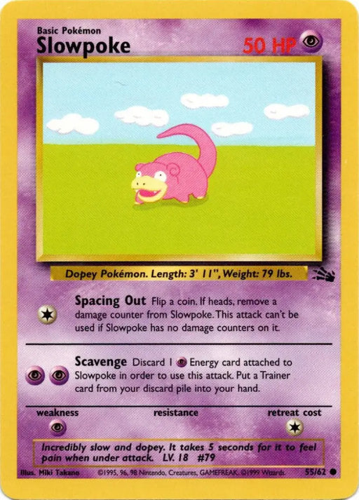 Slowpoke (55/62) [Fossil Unlimited] - Pokemon Single