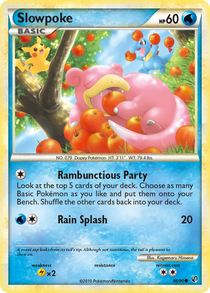Slowpoke (66/90) [HeartGold & SoulSilver: Undaunted] - Pokemon Single