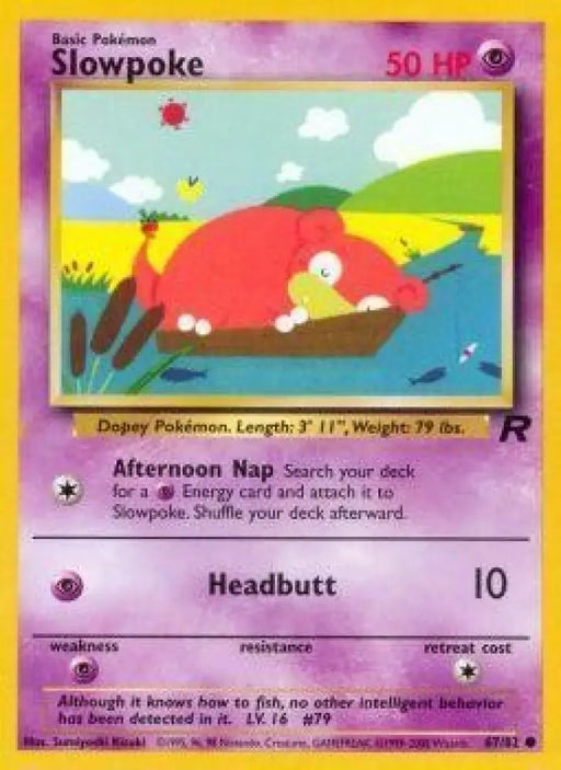 Slowpoke (67/82) [Team Rocket Unlimited] - Pokemon Single