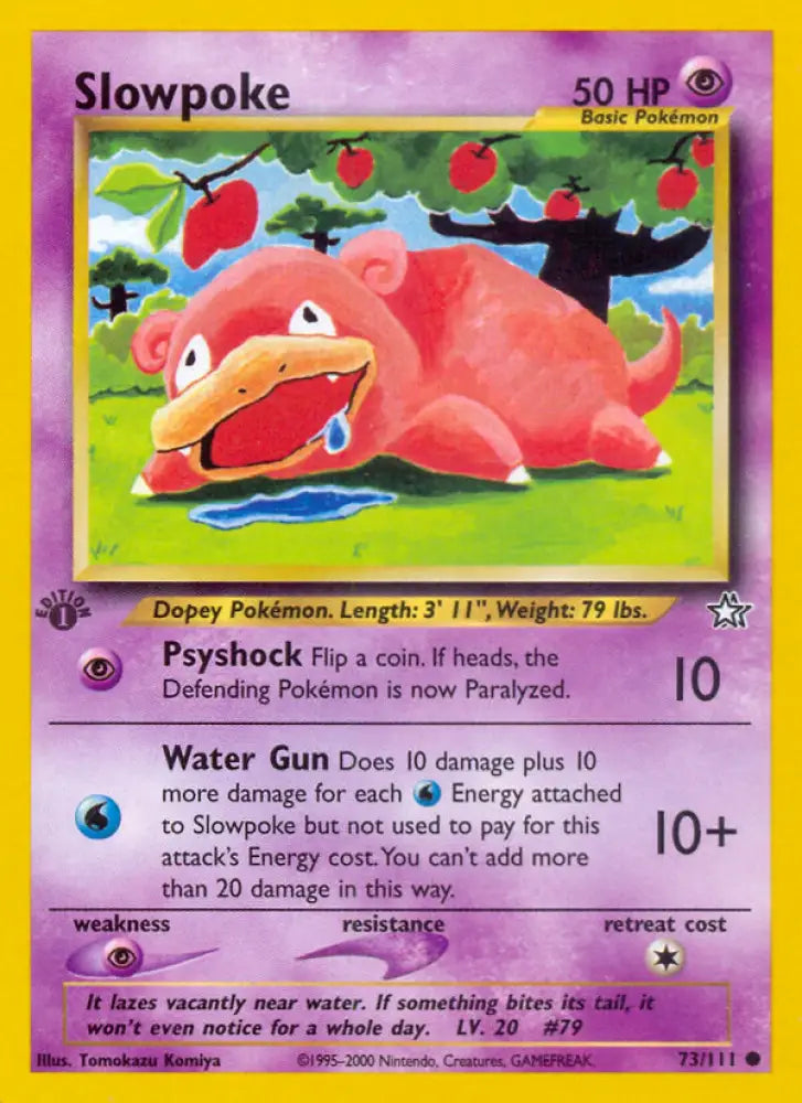 Slowpoke (73/111) [Neo Genesis 1st Edition] - Pokemon Single