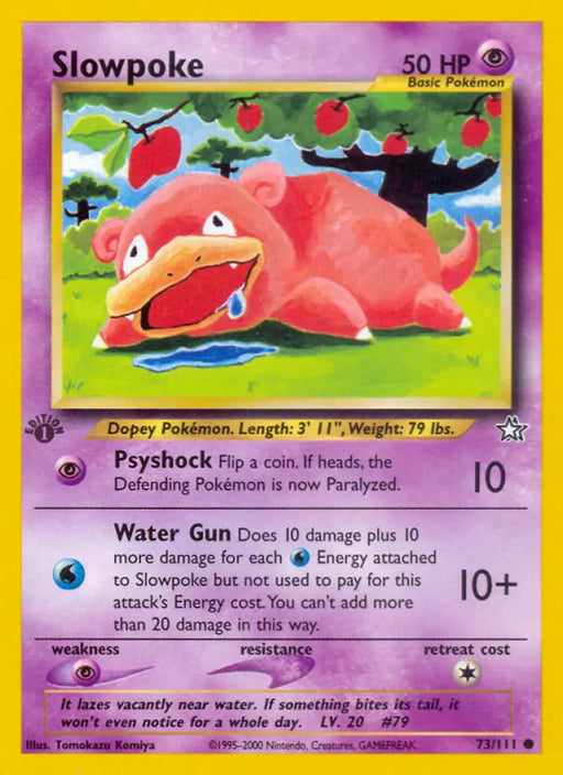 Slowpoke (73/111) [Neo Genesis 1st Edition] - Pokemon Single