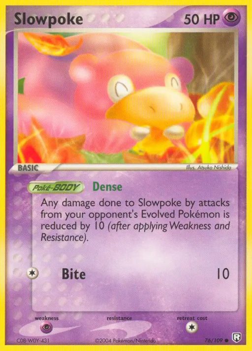 Slowpoke (76/109) [EX: Team Rocket Returns] - Pokemon Single