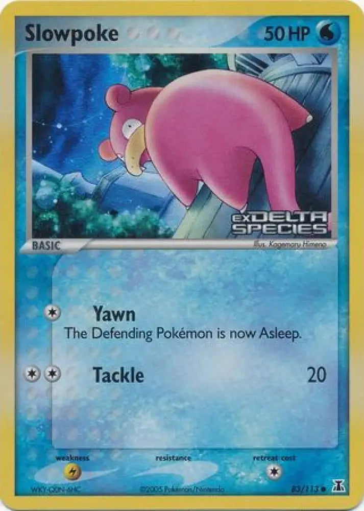 Slowpoke (83/113) (Stamped) [EX: Delta Species] - Pokemon Single